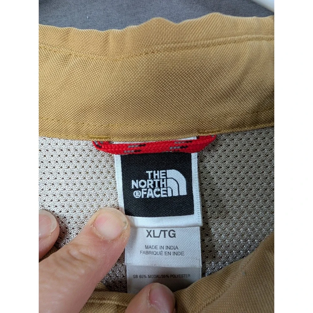 The North Face Mens Tan Long Sleeve Button Down Fishing Hiking Shirt XL